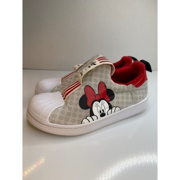 Adidas Superstar 360 Disney Minnie Mouse Slip On Toddler Sneakers Shoes - Picture 4 of 12